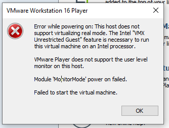 VM Ubuntu Error